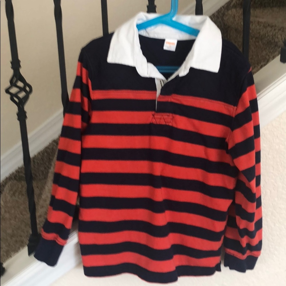 EUC Gymboree long sleeve rugby polo